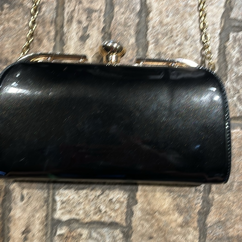 Vintage Rhinestone Clip Chain Purse - Picture 3 of 8